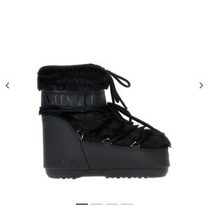 Moon Boot Women's Black Fur Snow Boots